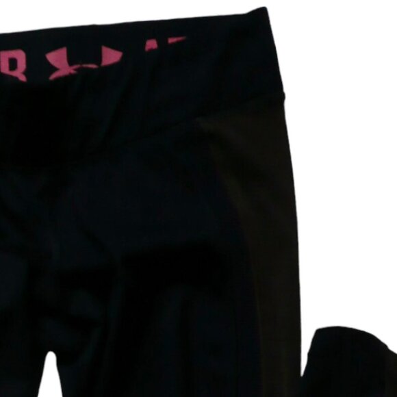 Under Armour Leggings Navy Blue With Gray  Racer Stripe Women's Size S - Picture 2 of 8